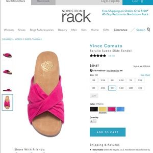 NWOT Vince Camino Pink Berulia Slides 9